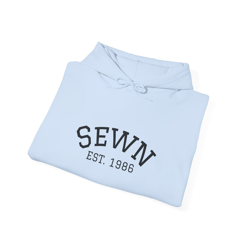 Sewn Est. 1986 Hoodie — Vintage Sewing Lover Pullover