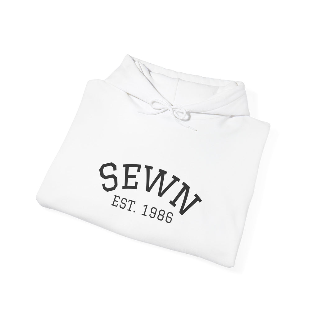 Sewn Est. 1986 Hoodie — Vintage Sewing Lover Pullover
