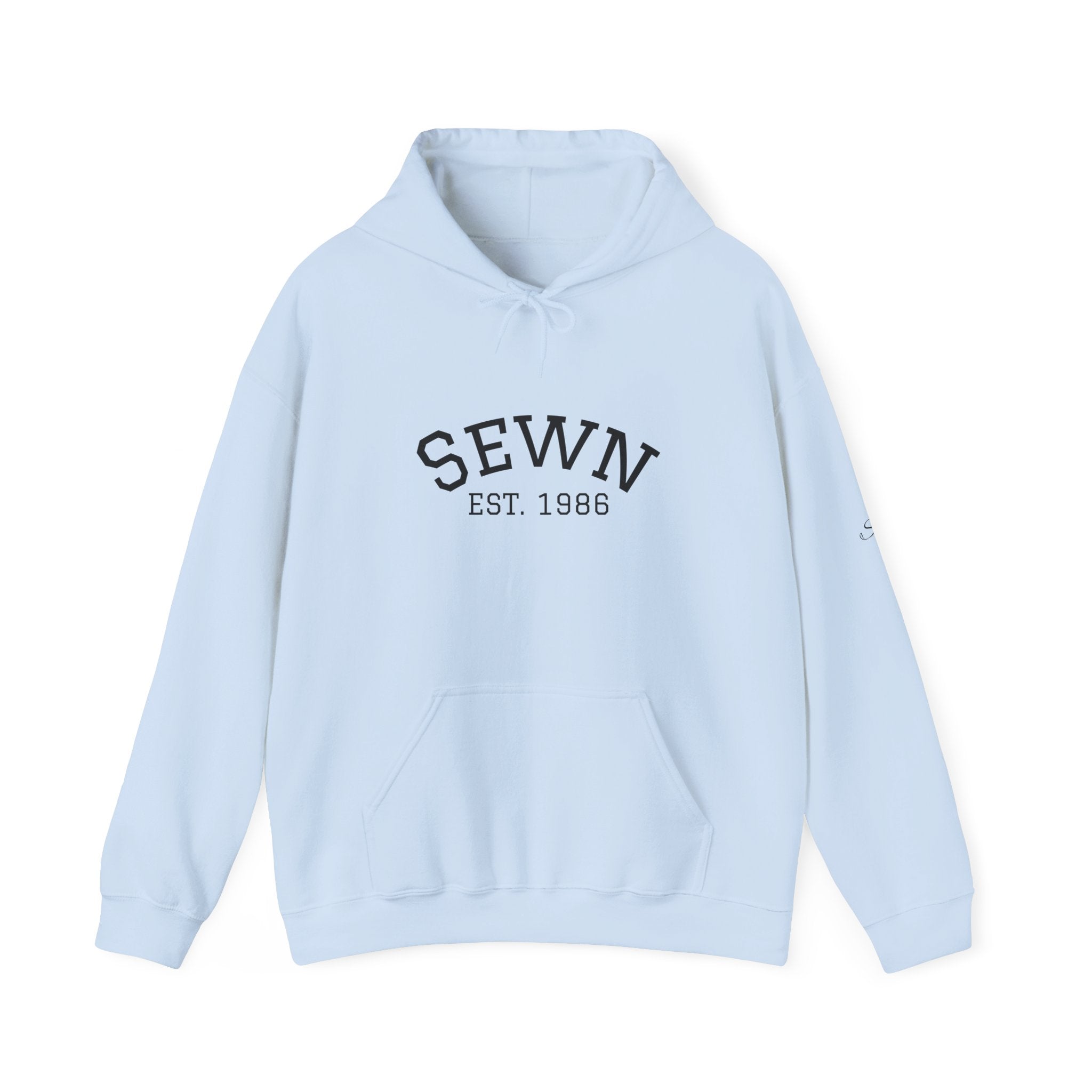Sewn Est. 1986 Hoodie — Vintage Sewing Lover Pullover
