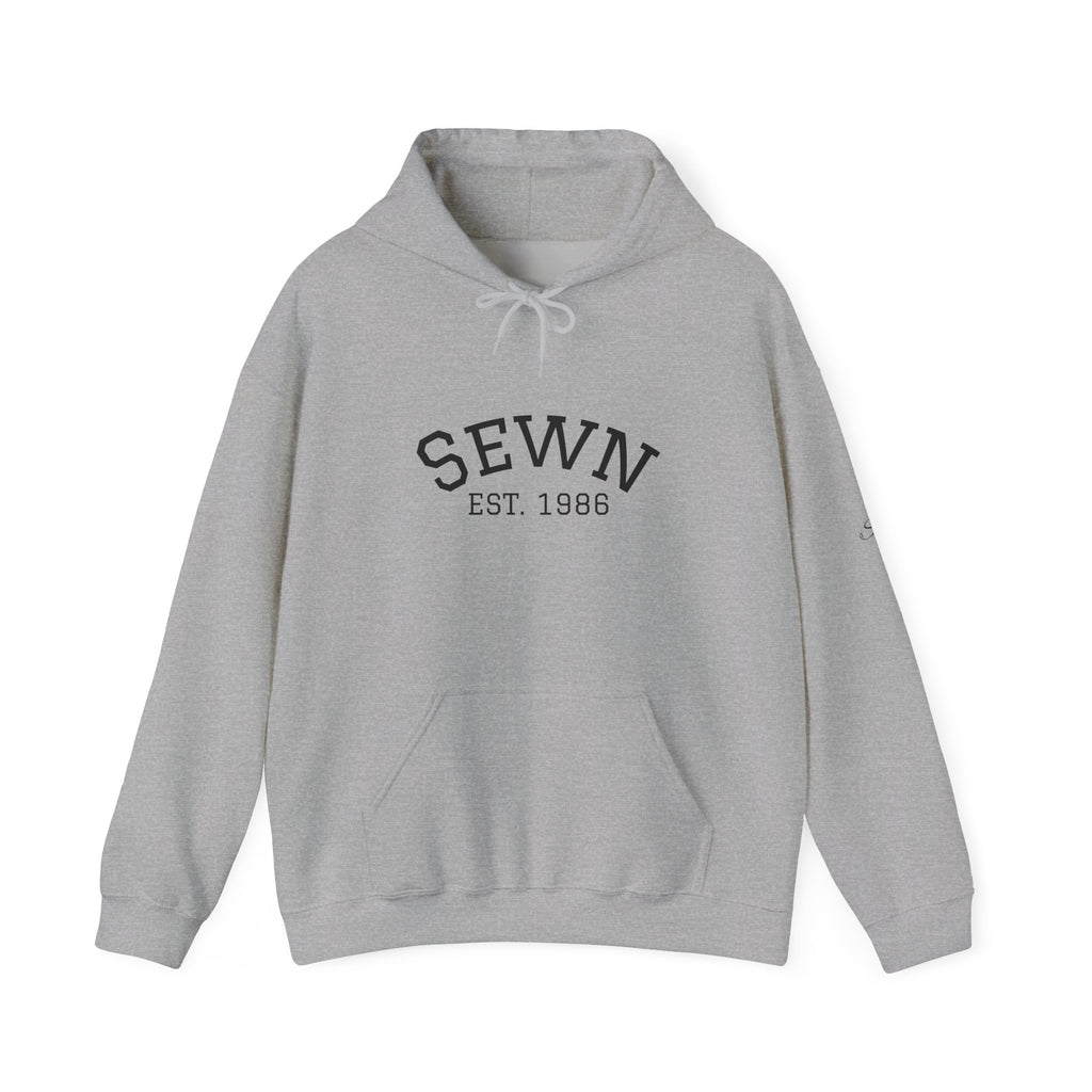 Sewn Est. 1986 Hoodie — Vintage Sewing Lover Pullover