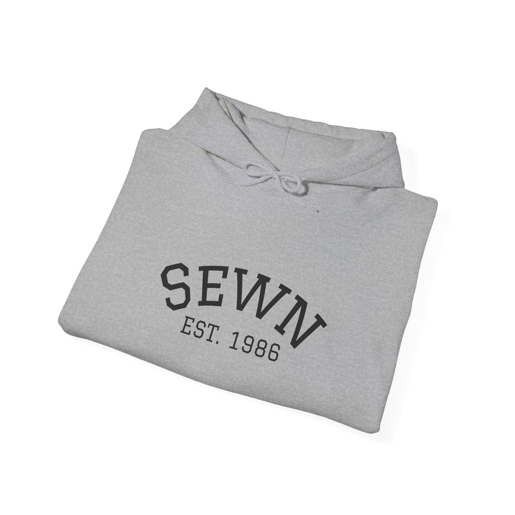 Sewn Est. 1986 Hoodie — Vintage Sewing Lover Pullover