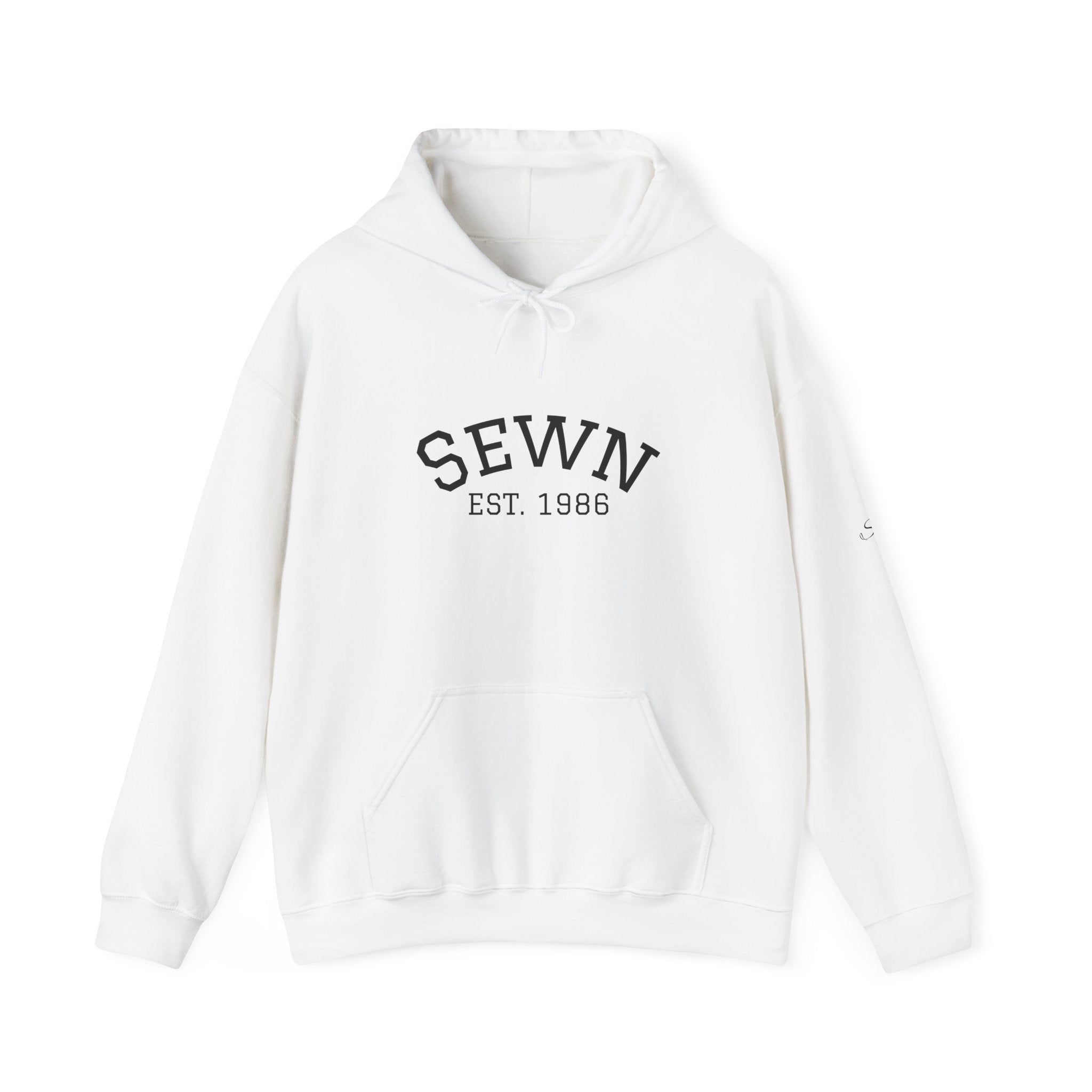 Sewn Est. 1986 Hoodie — Vintage Sewing Lover Pullover
